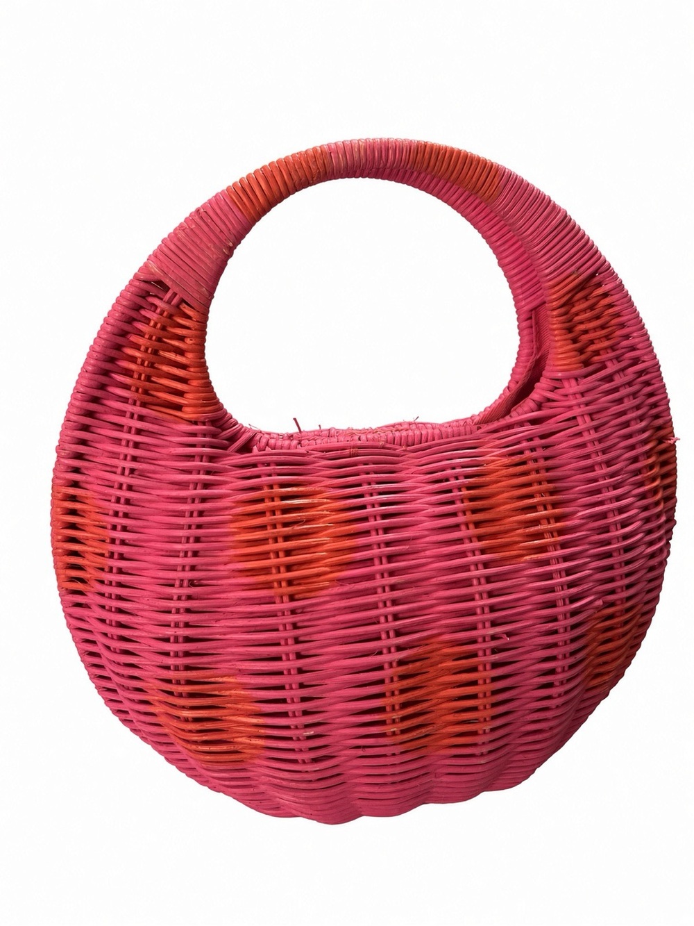Kate Spade x Target Pink Wicker Straw Tote Bag